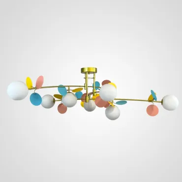 Потолочная люстра Light of MATISSE B D120 Gold Multicolor Потолочная люстра Light of MATISSE B D120 Gold Multicolor