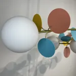 Потолочная люстра Light of MATISSE B D120 Gold Multicolor