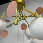 Потолочная люстра Light of MATISSE B D120 Gold Multicolor