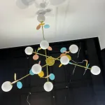 Потолочная люстра Light of MATISSE B D120 Gold Multicolor