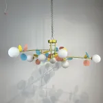 Потолочная люстра Light of MATISSE B D120 Gold Multicolor