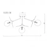 Потолочная люстра Light of MATISSE C D72 от ImperiumLoft