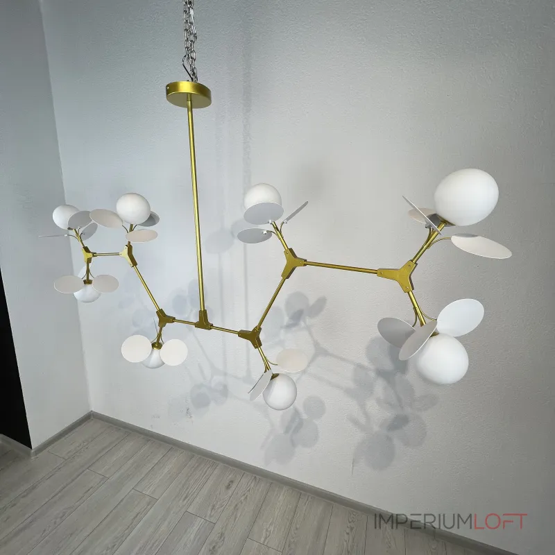 Люстра на штанге Light of MATISSE M L120 White от ImperiumLoft