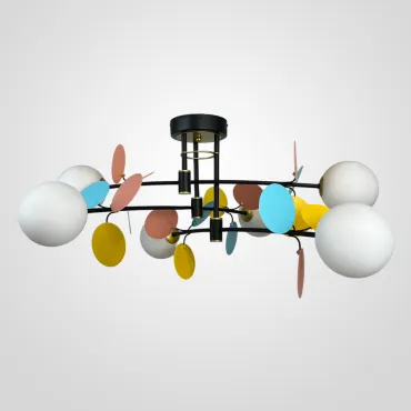 Потолочная люстра Light of MATISSE B D80 Black Multicolor