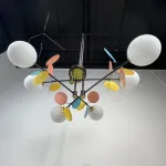 Потолочная люстра Light of MATISSE B D80 Black Multicolor