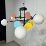 Потолочная люстра Light of MATISSE B D80 Black Multicolor