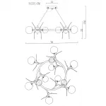 Подвесная люстра Light of MATISSE R SELF D70