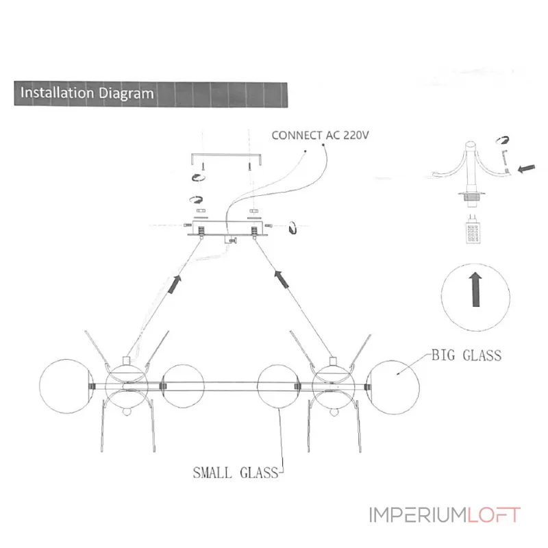 Подвесная люстра Light of MATISSE R D70