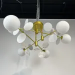 Потолочная люстра Light of MATISSE B D80 Gold White