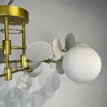 Потолочная люстра Light of MATISSE B D80 Gold White