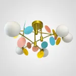 Потолочная люстра Light of MATISSE B D80 Gold Multicolor
