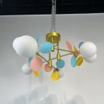 Потолочная люстра Light of MATISSE B D80 Gold Multicolor