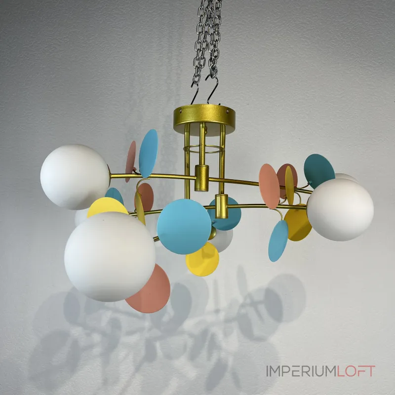 Потолочная люстра Light of MATISSE B D80 Gold Multicolor