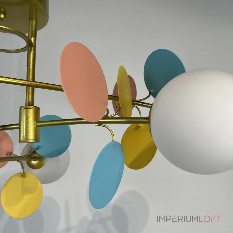 Потолочная люстра Light of MATISSE B D80 Gold Multicolor