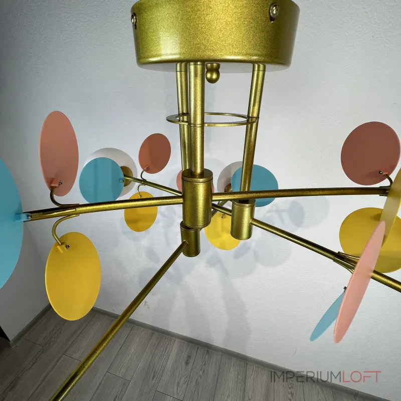 Потолочная люстра Light of MATISSE B D80 Gold Multicolor