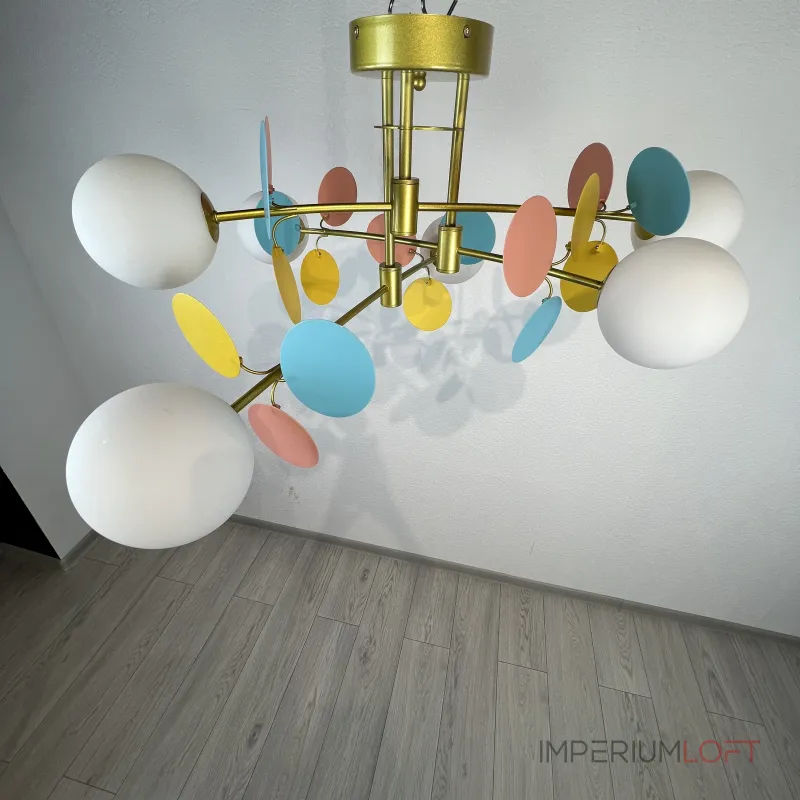 Потолочная люстра Light of MATISSE B D80 Gold Multicolor
