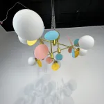 Потолочная люстра Light of MATISSE B D80 Gold Multicolor