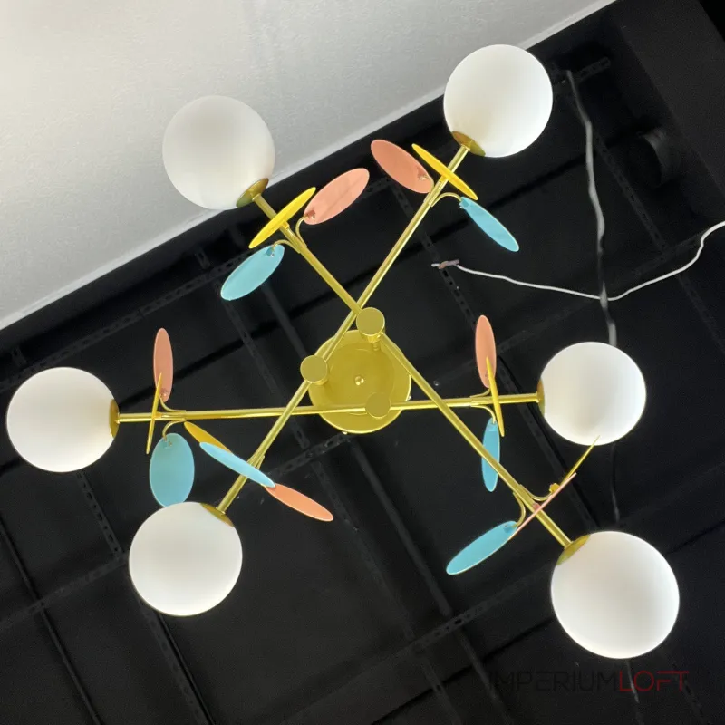 Потолочная люстра Light of MATISSE B D80 Gold Multicolor