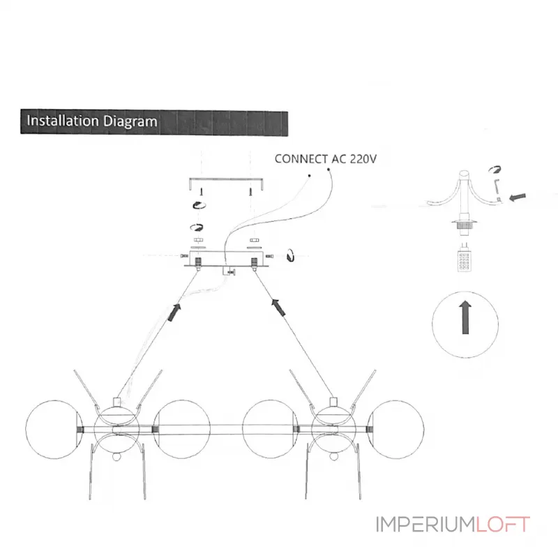 Подвесная люстра Light of MATISSE R SELF D105
