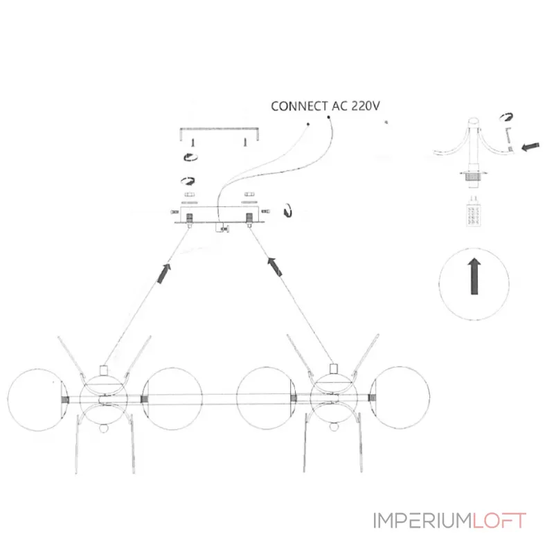 Подвесная люстра Light of MATISSE R D130
