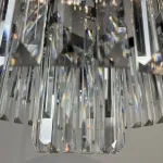 Подвесная люстра RH 1920S ODEON CLEAR GLASS FRINGE 3-TIER CHANDELIER chrome