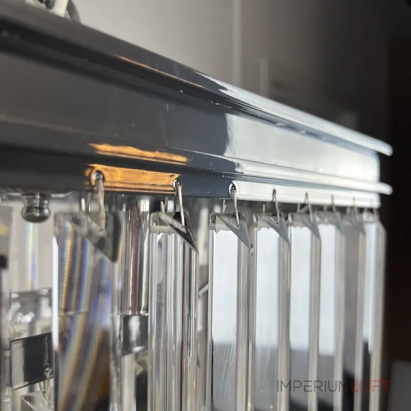 Подвесная люстра RH 1920S ODEON CLEAR GLASS FRINGE chrome