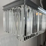 Подвесная люстра RH 1920S ODEON CLEAR GLASS FRINGE chrome