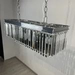 Подвесная люстра RH 1920S ODEON CLEAR GLASS FRINGE chrome