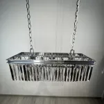 Подвесная люстра RH 1920S ODEON CLEAR GLASS FRINGE chrome