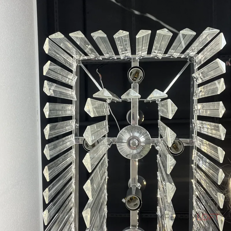 Подвесная люстра RH 1920S ODEON CLEAR GLASS FRINGE chrome