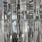 Подвесная люстра RH 1920s Odeon Clear Glass Fringe Chandelier D80 chrome