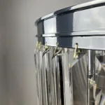 Подвесная люстра RH 1920s Odeon Clear Glass Fringe Chandelier D80 chrome