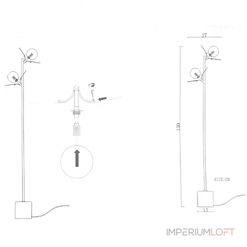 Торшер Light of MATISSE FL 3 Multicolored от ImperiumLoft Торшер Light of MATISSE FL 3 Multicolored от ImperiumLoft