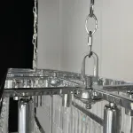 Подвесная люстра RH 1920S ODEON CLEAR GLASS FRINGE 120 chrome