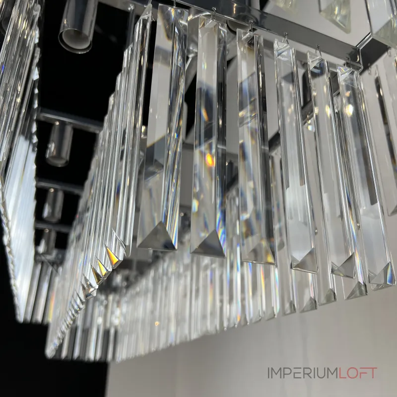 Подвесная люстра RH 1920S ODEON CLEAR GLASS FRINGE 120 chrome