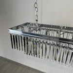 Подвесная люстра RH 1920S ODEON CLEAR GLASS FRINGE 120 chrome