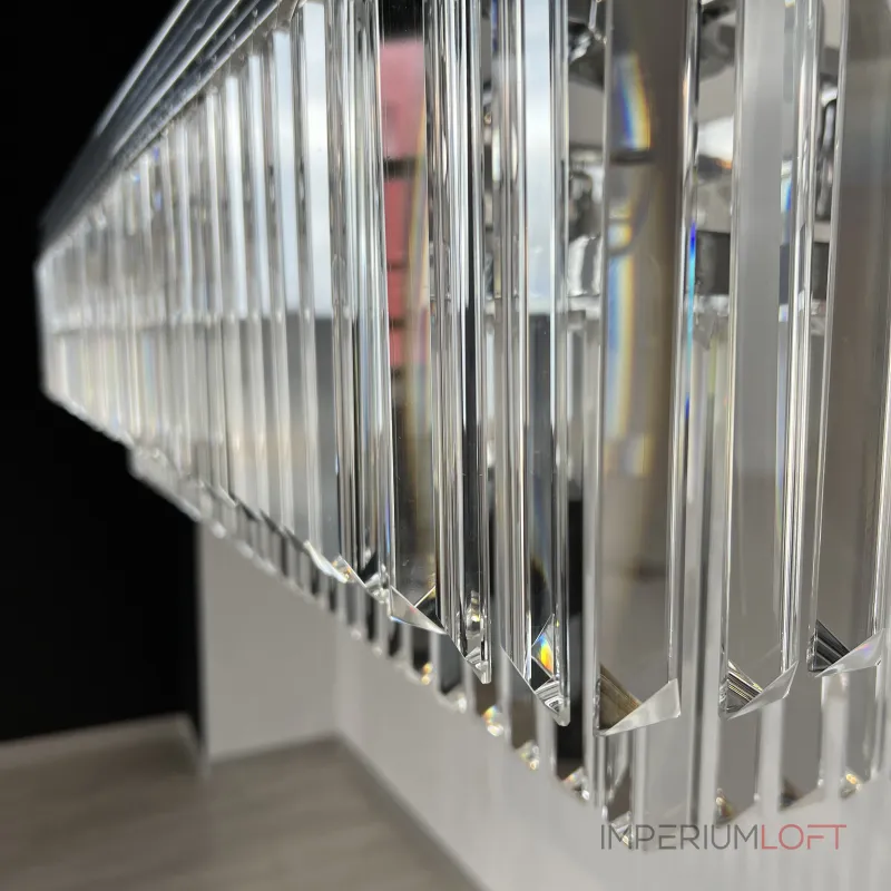 Подвесная люстра RH 1920S ODEON CLEAR GLASS FRINGE 120 chrome