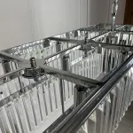 Подвесная люстра RH 1920S ODEON CLEAR GLASS FRINGE 120 chrome