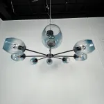 Люстра на штанге MARINE B 8 Black/Blue от ImperiumLoft