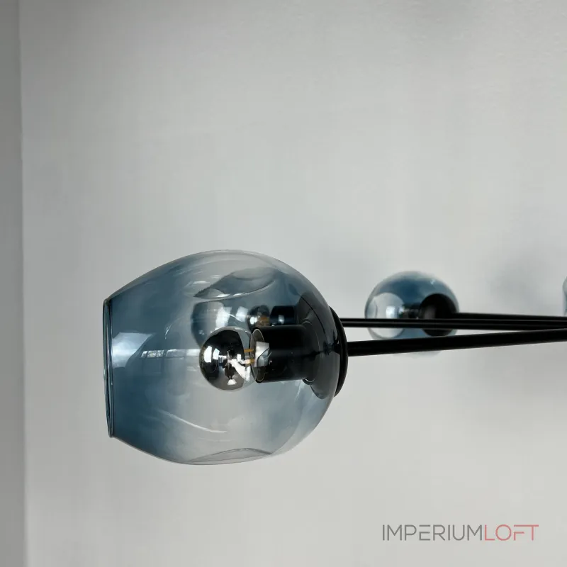 Люстра на штанге MARINE B 8 Black/Blue от ImperiumLoft