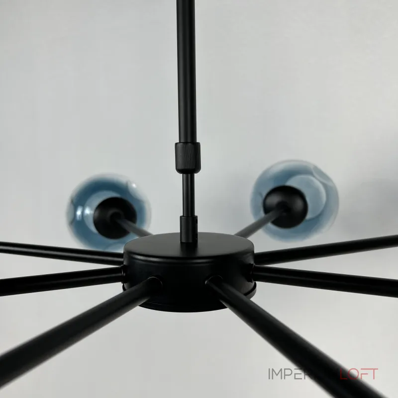 Люстра на штанге MARINE B 8 Black/Blue от ImperiumLoft