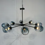 Люстра на штанге MARINE B 8 Black/Blue от ImperiumLoft