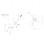 Настенный светильник Light of MATISSE WALL Multicolored от ImperiumLoft