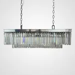 Подвесная люстра RH 1920S ODEON CLEAR GLASS FRINGE chrome 100