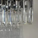 Подвесная люстра RH 1920S ODEON CLEAR GLASS FRINGE chrome 100