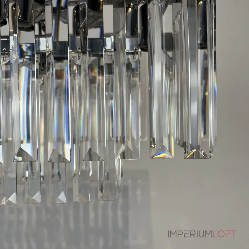 Подвесная люстра RH 1920S ODEON CLEAR GLASS FRINGE chrome 100