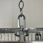 Подвесная люстра RH 1920S ODEON CLEAR GLASS FRINGE chrome 100