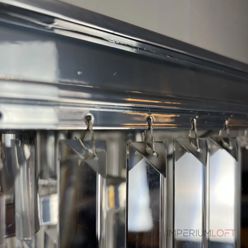 Подвесная люстра RH 1920S ODEON CLEAR GLASS FRINGE chrome 100