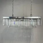 Подвесная люстра RH 1920S ODEON CLEAR GLASS FRINGE chrome 100