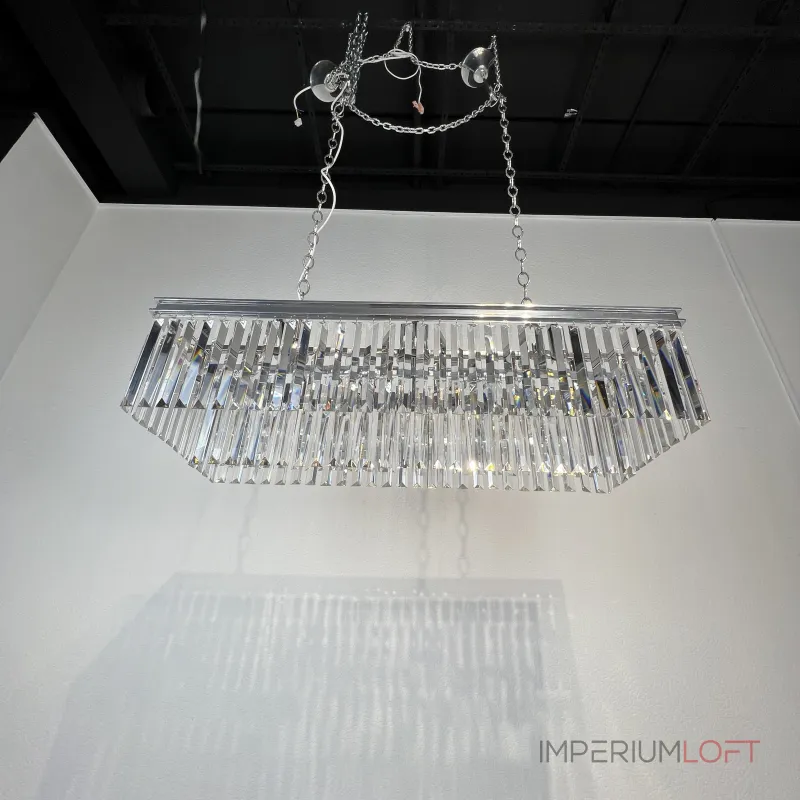 Подвесная люстра RH 1920S ODEON CLEAR GLASS FRINGE chrome 100